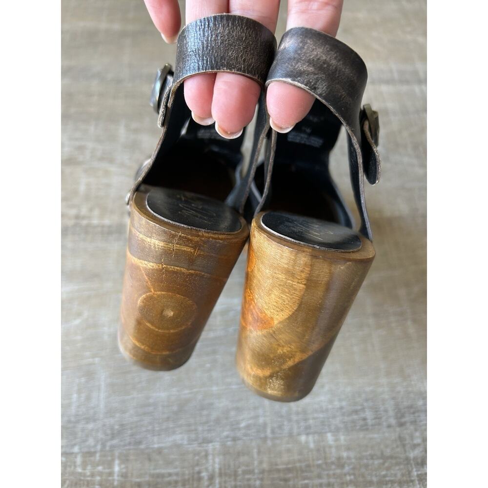 Matisse Colby Studded Wood Platform Clogs Womens 7 Brown Leather Boho NWOT - Picture 12 of 14